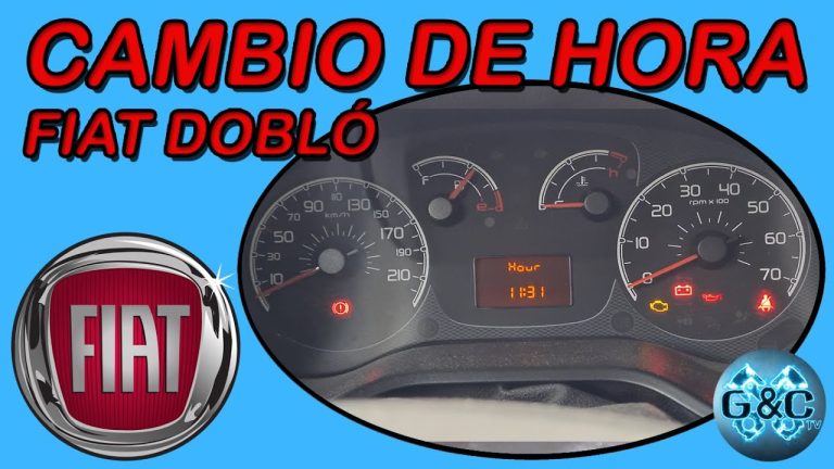 Aprende c&oacute;mo ajustar el reloj de tu Fiat Doblo en 5 sencillos pasos