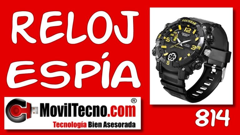 Reloj esp&iacute;a con c&aacute;mara oculta y audio: el gadget que te sorprender&aacute;